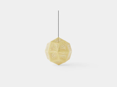 Etch Brass Ceiling Lamp 50cm 3D Model