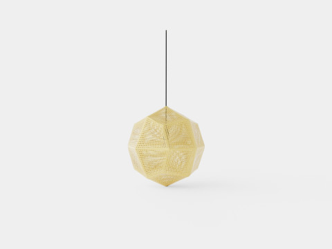 Etch Brass Ceiling Lamp 50cm Modelo 3D