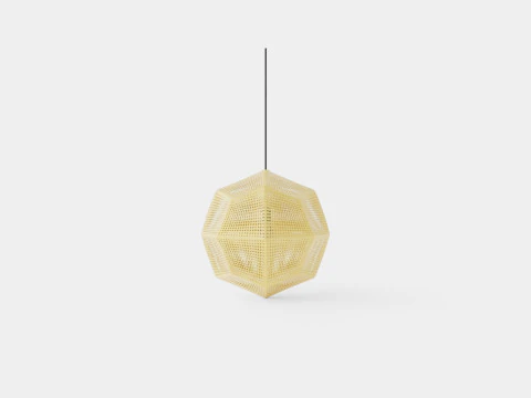 Etch Brass Ceiling Lamp 50cm 3D Model