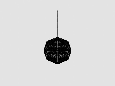 Etch Brass Ceiling Lamp 50cm Modelo 3D