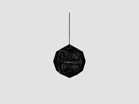 Etch Brass Ceiling Lamp 50cm Modelo 3D