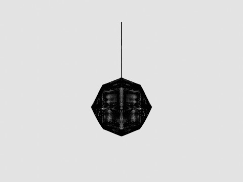 Etch Brass Ceiling Lamp 50cm Modelo 3D