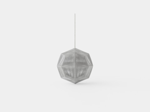 Etch Steel Ceiling Lamp 3D Model