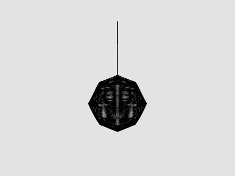 Etch Steel Ceiling Lamp 3D Model