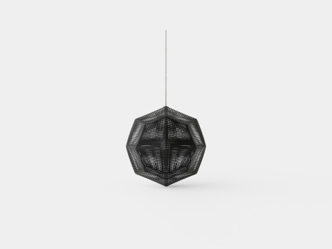 Etch Steel Ceiling Lamp 3D Model