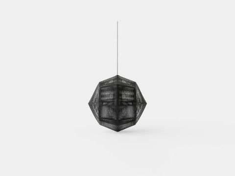 Etch Steel Ceiling Lamp 3D 模型