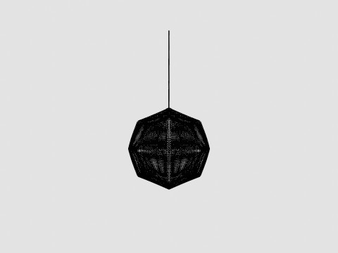 Etch Steel Ceiling Lamp 3D 模型