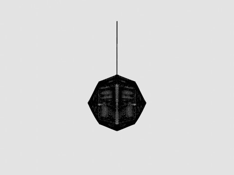 Etch Steel Ceiling Lamp 3D 模型