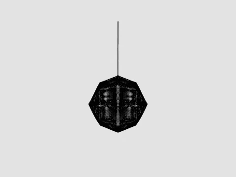 Etch Steel Ceiling Lamp 3D Model