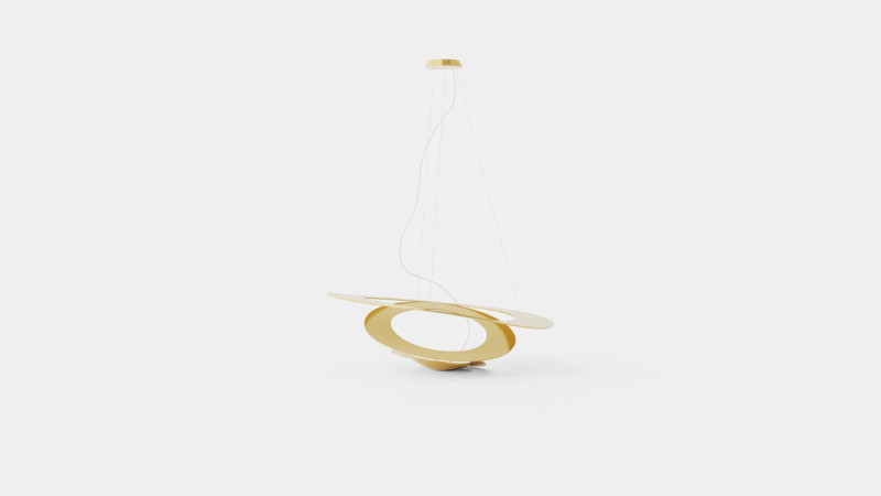 Etch Steel Ceiling Lamp Modèle 3D .c4d .max .obj .3ds .fbx .stl .blend