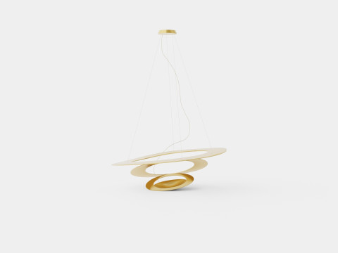 Etch Steel Ceiling Lamp Modèle 3D