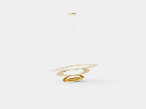 Etch Steel Ceiling Lamp 3D Model