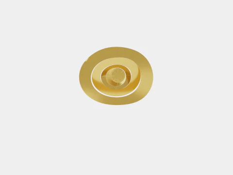 Etch Steel Ceiling Lamp 3D Model