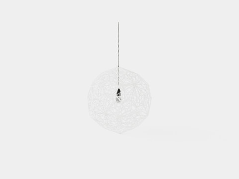 Etch Web Steel Ceiling Lamp 3D Model
