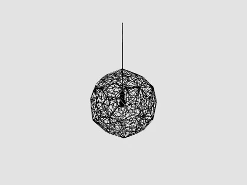 Etch Web Steel Ceiling Lamp 3D Model