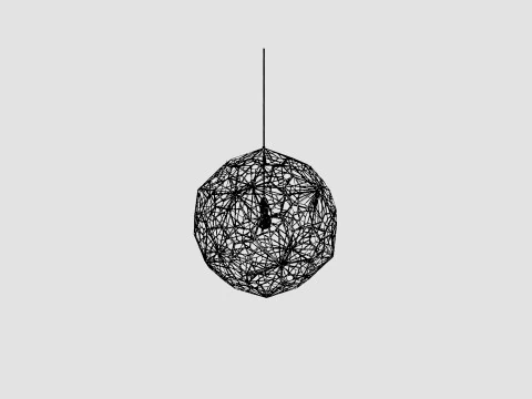 Etch Web Steel Ceiling Lamp 3D Model