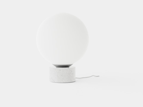 Floor Lamp Marble 3D Model