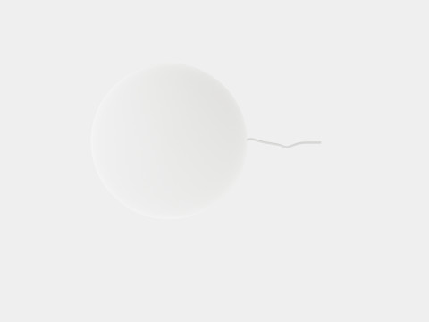 Floor Lamp Marble 3D Model