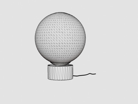 Floor Lamp Marble 3D Model