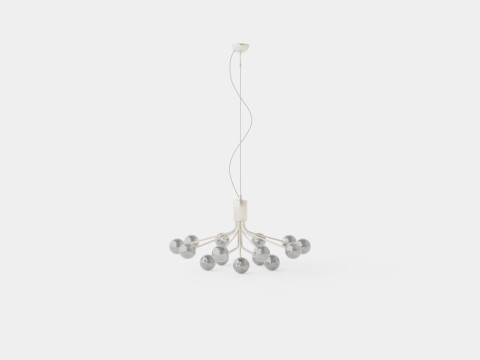 Galax Ceiling Lamp 15 Chrome 3D Модель