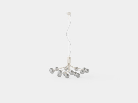 Galax Ceiling Lamp 15 Chrome Model 3D
