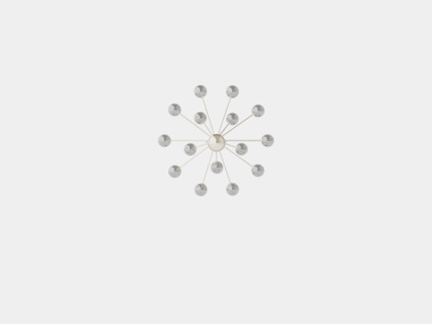 Galax Ceiling Lamp 15 Chrome Model 3D