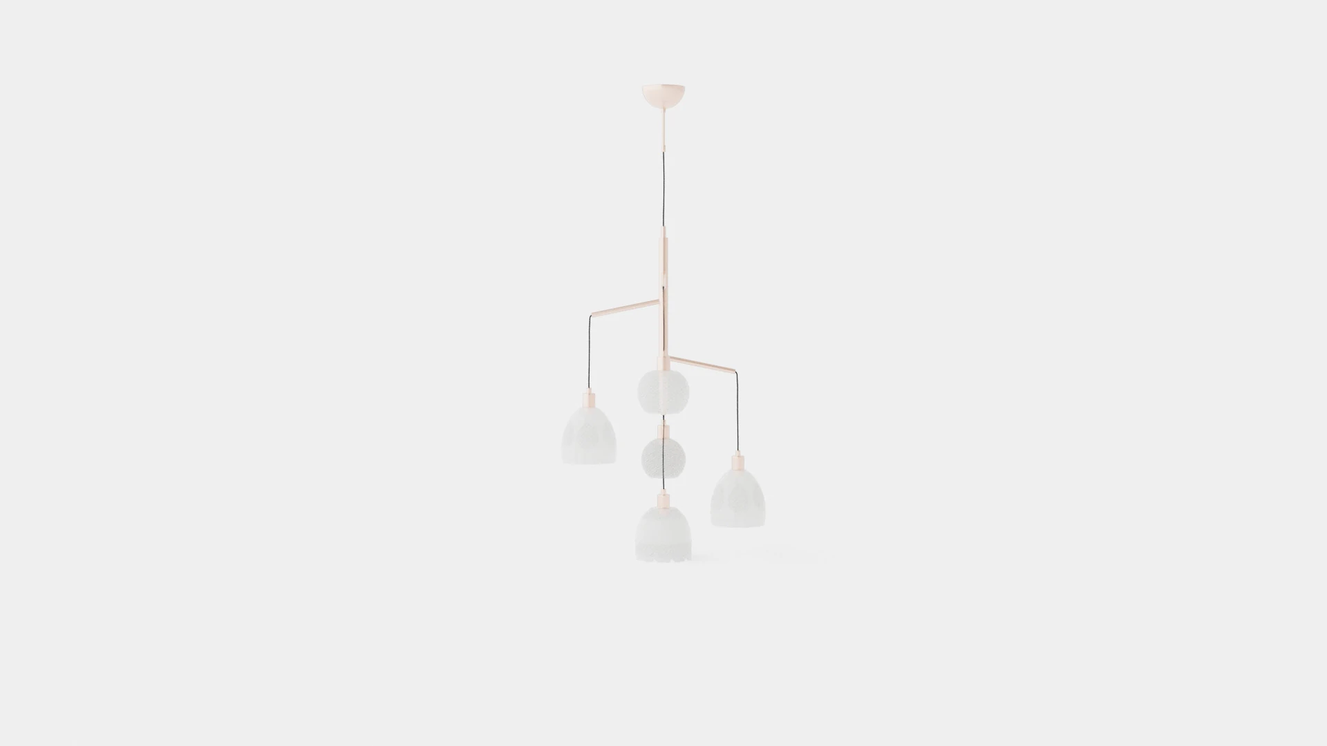 Grace Ceiling Lamp 3D Model .c4d .max .obj .3ds .fbx .stl .blend