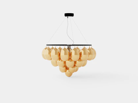 L&aacute;mpara &Aacute;mbar Gigante Bruta Modelo 3D