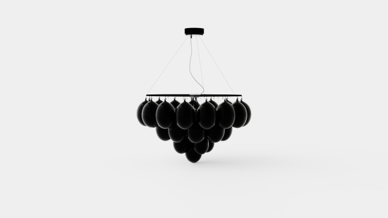 Gross Giant Smoke Grey Lamp 3D Model .c4d .max .obj .3ds .fbx .stl .blend