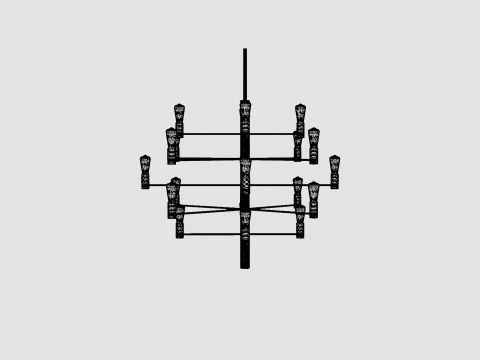 Herstal Pendant Manola Lamp 3D Model