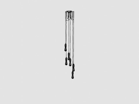 Hooked 6 0 Lamp 3D Model