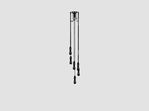 Hooked 6 0 Lamp 3D Model