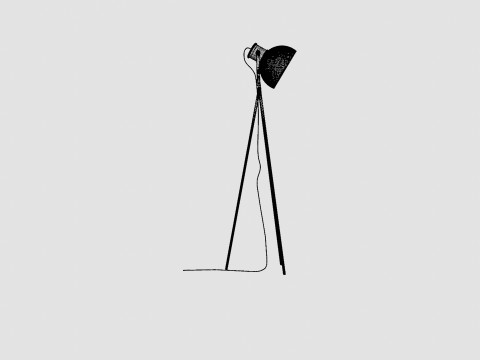 Industry Floor Lamp 3D 모델