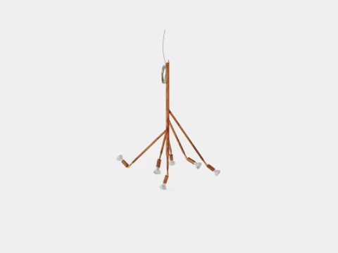Kvist Raw Copper Lamp 3D Model