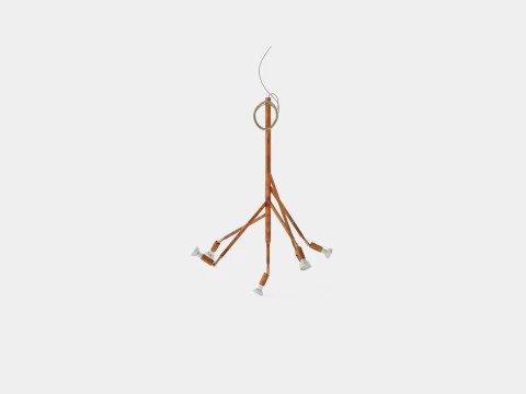 Kvist Raw Copper Lamp 3D Model