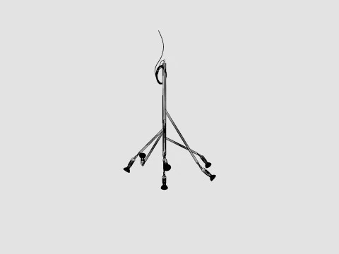Kvist Raw Copper Lamp 3D Model