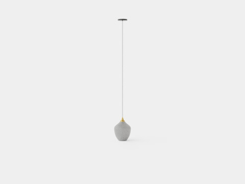 Lamp Brass Glass 3Dモデル