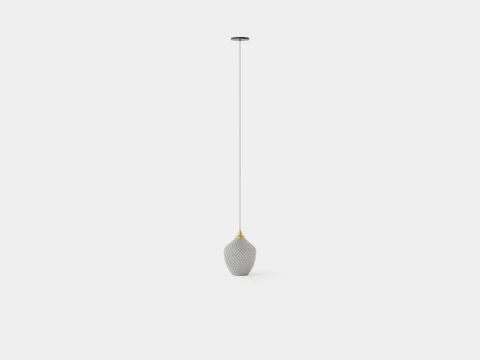 Lamp Brass Glass 3D Model