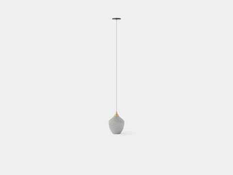 Lamp Brass Glass 3D Model