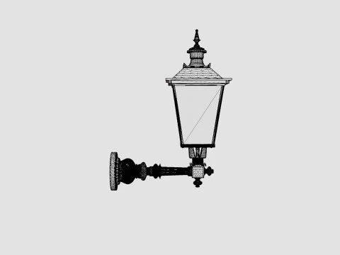 Lantern Lamp 3D Model