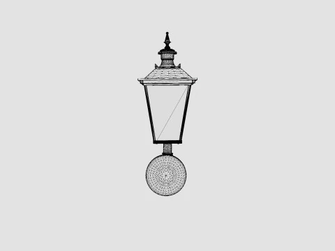 Lantern Lamp 3D Model