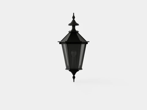 Lanterna Grande L&acirc;mpada Modelo 3D