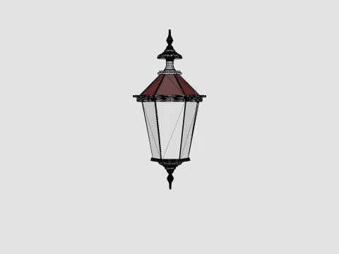 Lanterna Grande L&acirc;mpada Modelo 3D