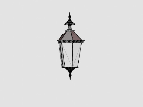 Lantern Large Lamp 3D Model
