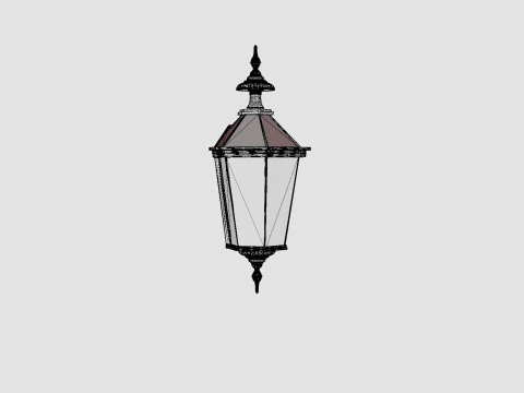 Lanterna Grande L&acirc;mpada Modelo 3D