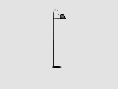 Line Warm Grey Lamp 3D Model