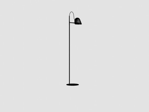 Line Warm Grey Lamp 3D Model