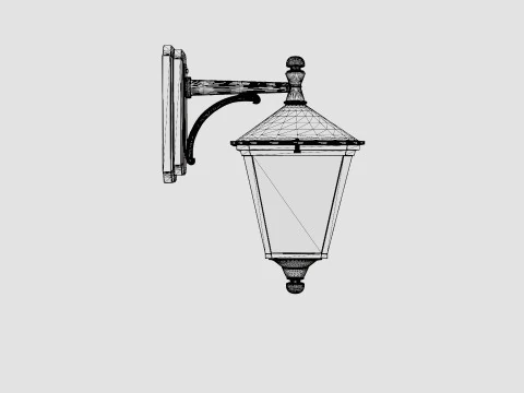London Wall Fixture Lamp 3D Model