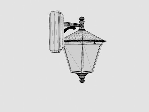 London Wall Fixture Lamp 3D Модель