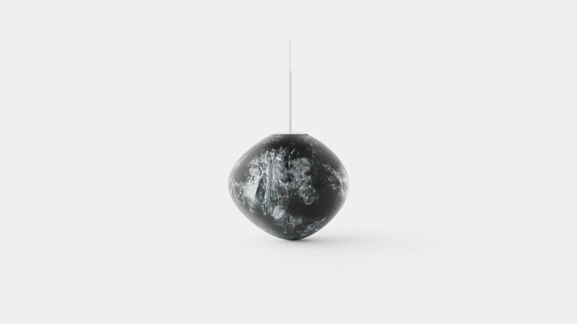 Melt Ceiling Lamp Chrome 50 3D Model .c4d .max .obj .3ds .fbx .stl .blend